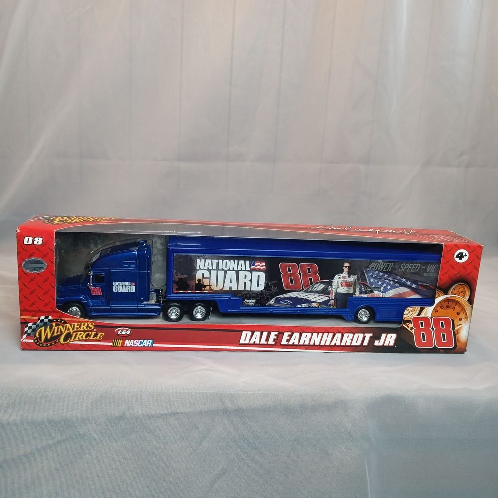 2008 Nascar Winner's Circle Dale Earnhardt Jr 88 National Guard Trailer Rig 1:64